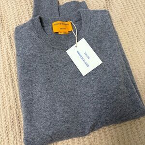 BNWT Guest in Residence True Crew Sweater in Steel